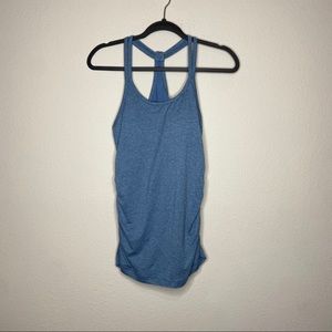 BLACK DIAMOND Blue Y Back Tank Top Small